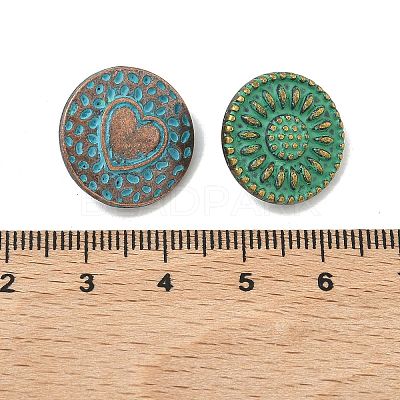 Tibetan Style Alloy Shank Buttons FIND-Z112-03M-1