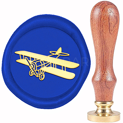 Brass Wax Seal Stamp AJEW-WH0337-014-1