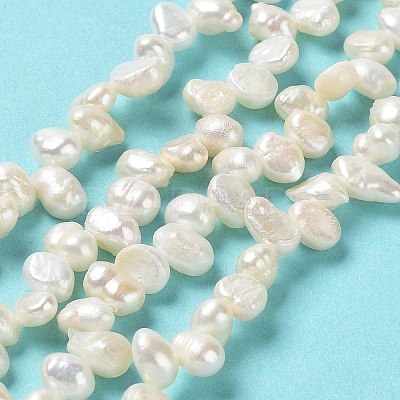 Natural Keshi Pearl Beads Strands PEAR-J007-63-1