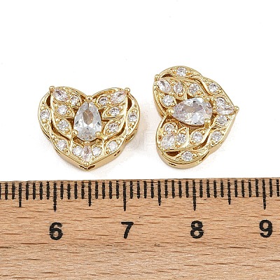 Brass Pave Cubic Zirconia Multi-strand Links ZIRC-F145-08G-01-1