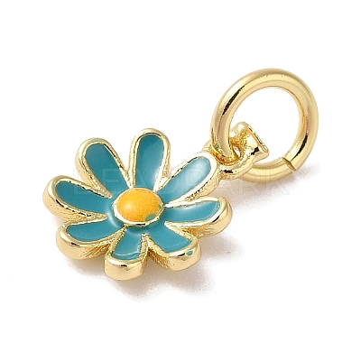 Brass Enamel Charms KK-L216-006G-04-1