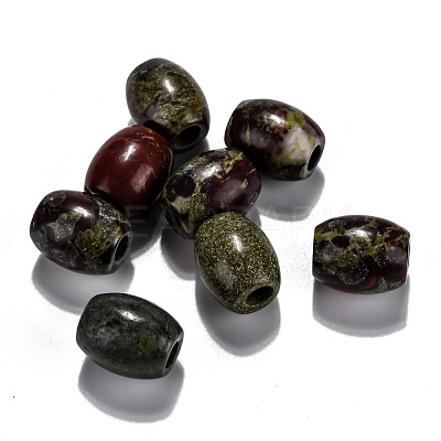 Natural Dragon Blood Jasper European Beads G-F580-A08-1