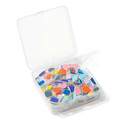 24Pcs 4 Style Transparent Clear Acrylic Pendants KY-LS0001-09-1