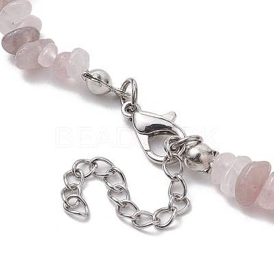 Natural Gemstone Beads Anklets AJEW-AN00583-07-1