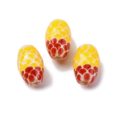 Two Tone Handmade Lampwork Beads LAMP-K042-01B-1