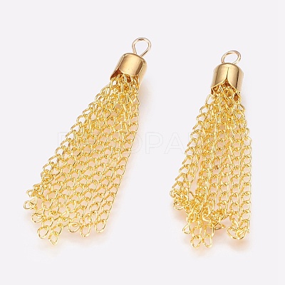 Curb Chain Tassels Pendants IFIN-K038-01G-1