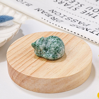 Natural Qinghai Jade Display Decorations DJEW-PW0009-009R-1
