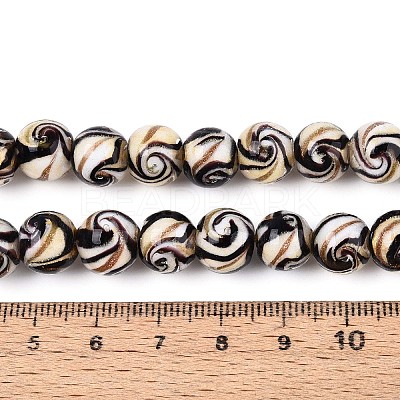 Handmade Gold Sand Lampwork Beads LAMP-T024-11A-1