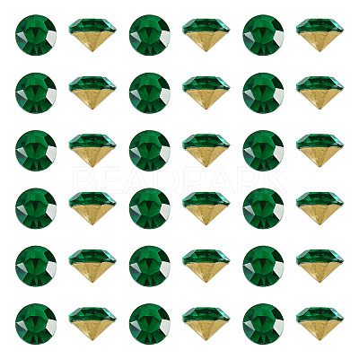 1 Bag Pointed Back Glass Rhinestone Cabochons RGLA-TADJ0001-01A-05-1