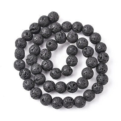 Natural Lava Rock Beads Strands G434-1A-1