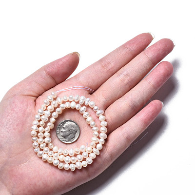 Natural Cultured Freshwater Pearl Beads Strands PEAR-N013-04B-1