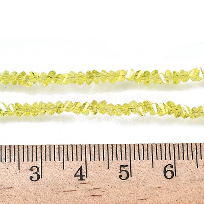 Electroplate Transparent Glass Beads Strands EGLA-P061-04C-AB01-1