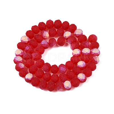 Transparent Glass Beads Strands X-EGLA-A044-T8mm-MB01-1