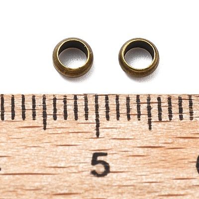 Brass Crimp Beads KK-S509-01AB-02-1