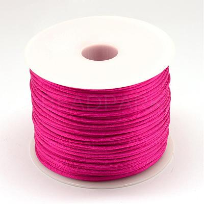 Nylon Satin Rattail Cords NWIR-R025-1.0mm-129-1