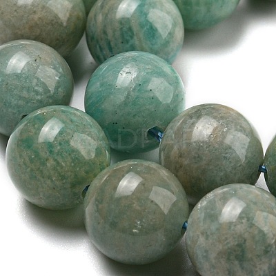 Natural Amazonite Beads Strands G-K068-03-10mm-01-1