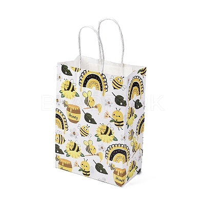 Bees Theme Rectangle Paper Bags CARB-F012-02E-1