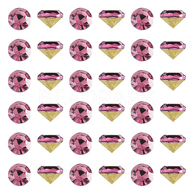 1 Bag Pointed Back Glass Rhinestone Cabochons RGLA-TADJ0001-01B-02-1