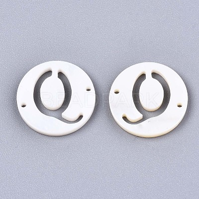 Natural Freshwater Shell Links Connectors SHEL-S276-120Q-1