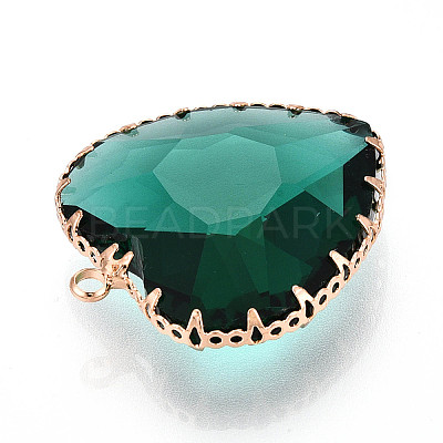 Transparent Glass Pendants KK-N283-01E-G-1