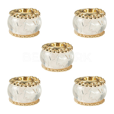 5Pcs Alloy European Beads MPDL-TADJ0001-02A-1