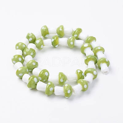 Handmade Lampwork Beads Strands LAMP-E015-03C-1