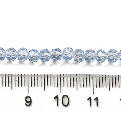 Transparent Baking Paint Glass Beads Strands DGLA-A034-T4mm-D13-1