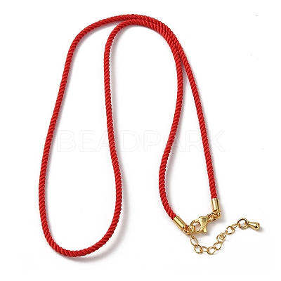 2MM Round Nylon Milan Cord Necklace Makings MAK-F038-C03-G-1