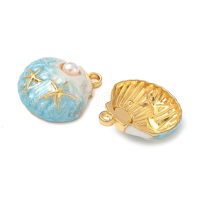 304 Stainless Steel Enamel Pendants STAS-L026-02G-01-1