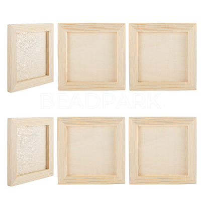 DIY Children Wood Decoration Clay Picture Frame WOOD-WH20008-07E-1