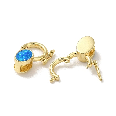 Rack Plating Brass Twister Clasps KK-P268-03D-G-1