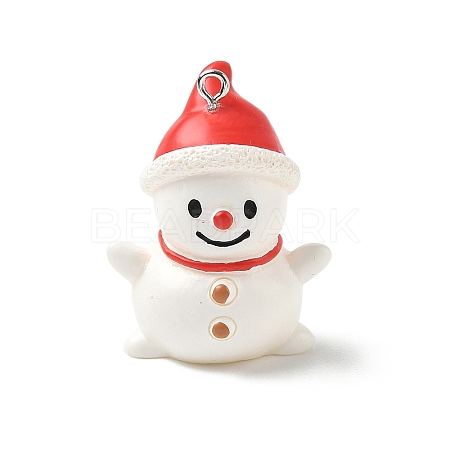 Christmas Theme Opaque Resin Pendants LS-RESI-I336-01P-08-1