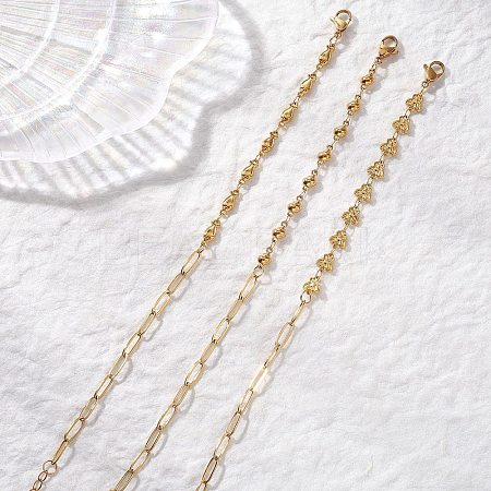 304 Stainless Steel Link Chains Bracelets BJEW-JB13581-1
