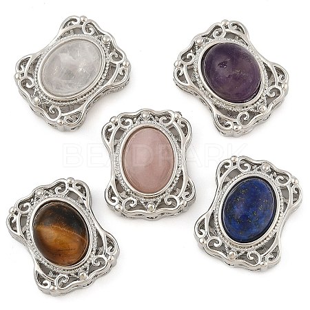 Natural Mixed Gemstone Multi-Strand Links KK-M304-05P-1