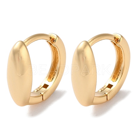 Horse Eye Brass Hoop Earrings for Women EJEW-B056-16G-1