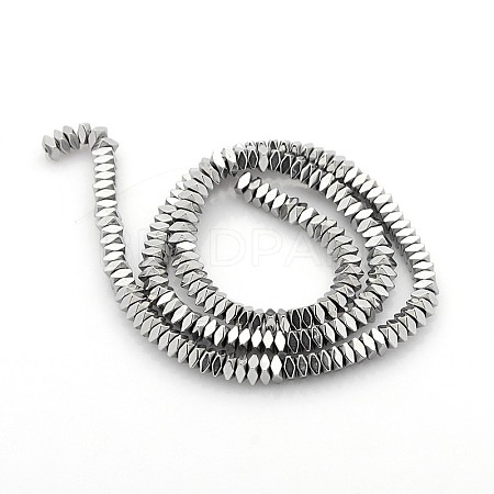 Electroplate Non-magnetic Synthetic Hematite Beads Strands G-O009-A01-1