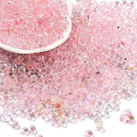 6/0 Spray Paint Fringe Glass Seed Beads SEED-H003-11D-1