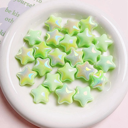 UV Plating Plastic Beads PW-WG17565-10-1