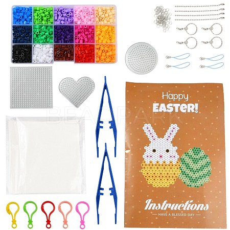 15 Colors DIY Fuse Beads Kit DIY-X0295-01C-5mm-1