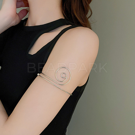 Vortex Alloy Upper Arm Open Cuff Bangles WG9CF3D-06-1