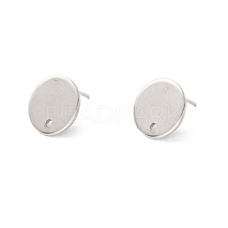 Non-Tarnish 201 Stainless Steel Stud Earring Findings STAS-P308-09B-P-1