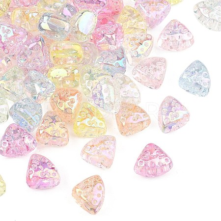 UV Plating Transparent Acrylic Beads MACR-K361-42-1