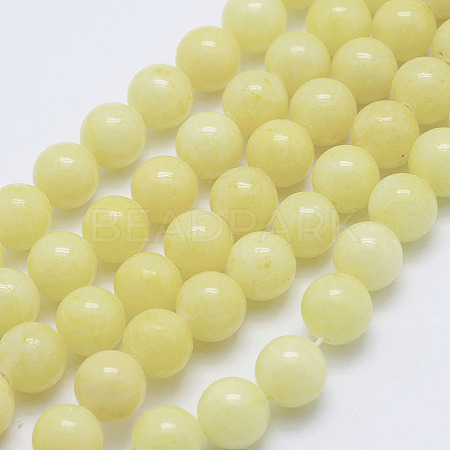 Natural Mashan Jade Round Beads Strands X-G-D263-10mm-XS06-1