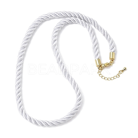 5MM Nylon Twisted Cord Necklace Making FIND-G096-01G-12-1