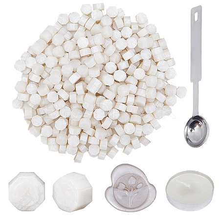 400Pcs Octagon Sealing Wax Particles DIY-CP0009-24B-1