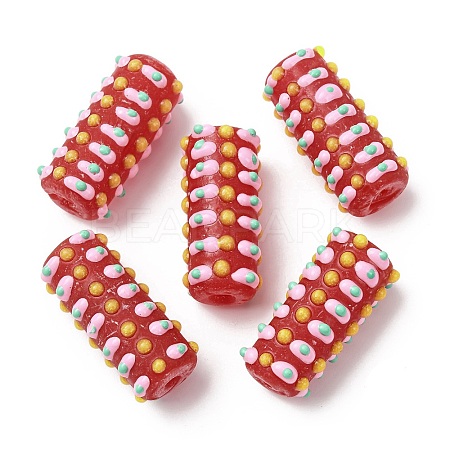 Handmade Lampwork Enamel  Beads LAMP-B051-01C-1