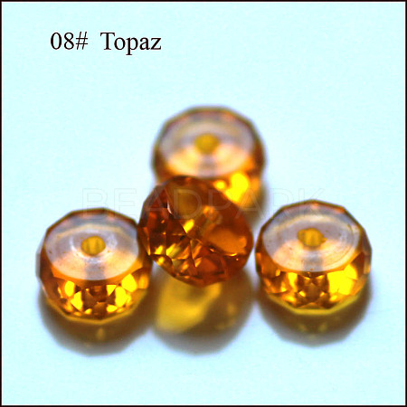 Imitation Austrian Crystal Beads SWAR-F078-4x8mm-08-1