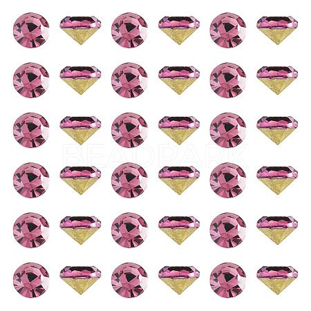 1 Bag Pointed Back Glass Rhinestone Cabochons RGLA-TADJ0001-01B-02-1