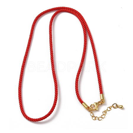 2MM Round Nylon Milan Cord Necklace Makings MAK-F038-C03-G-1