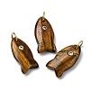 Natural Tiger Eye Pendants G-A297-01G-10-1